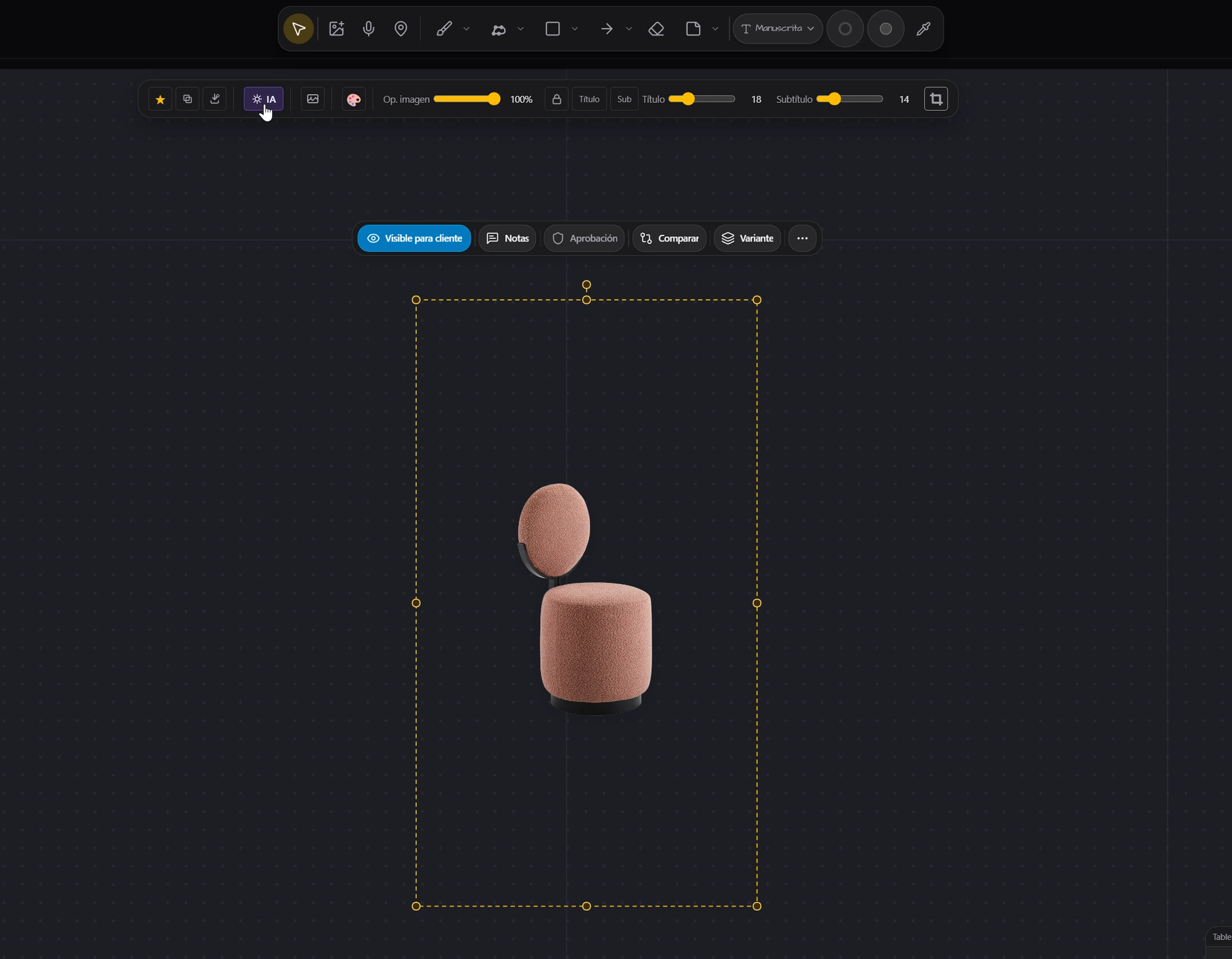 AI background — step 1