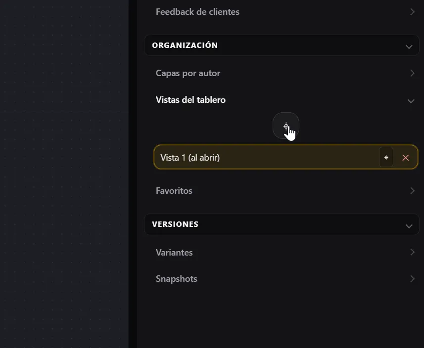 Presentation mode and saved views — step 2