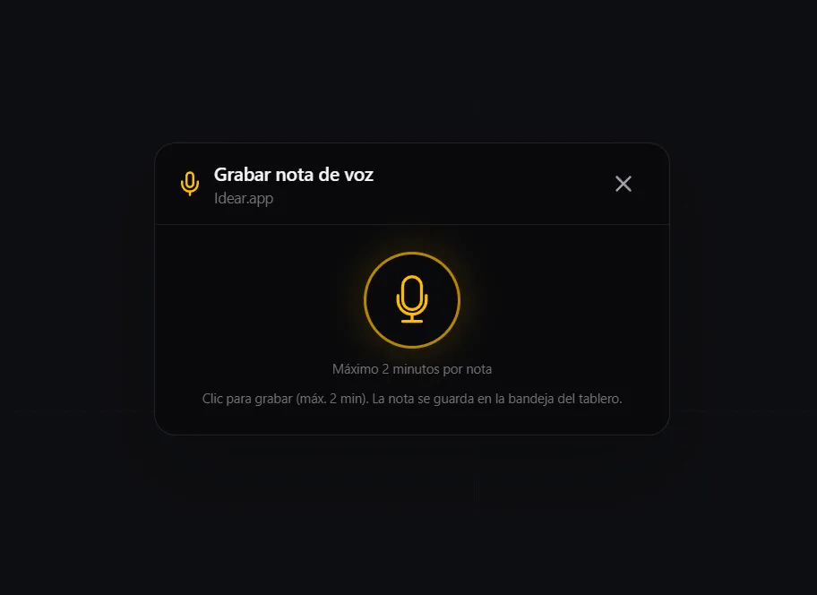 Team voice notes — step 3