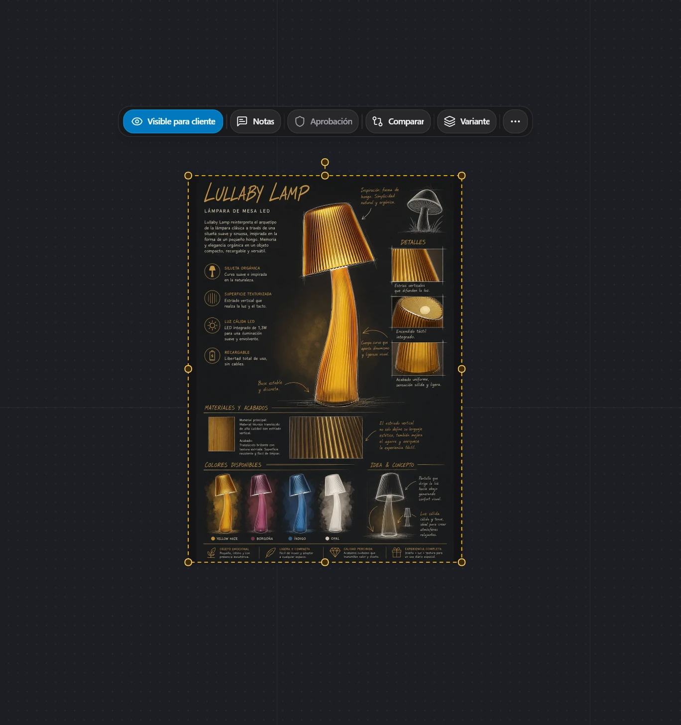 AI concept sheets (architecture, interior design & product) — step 4