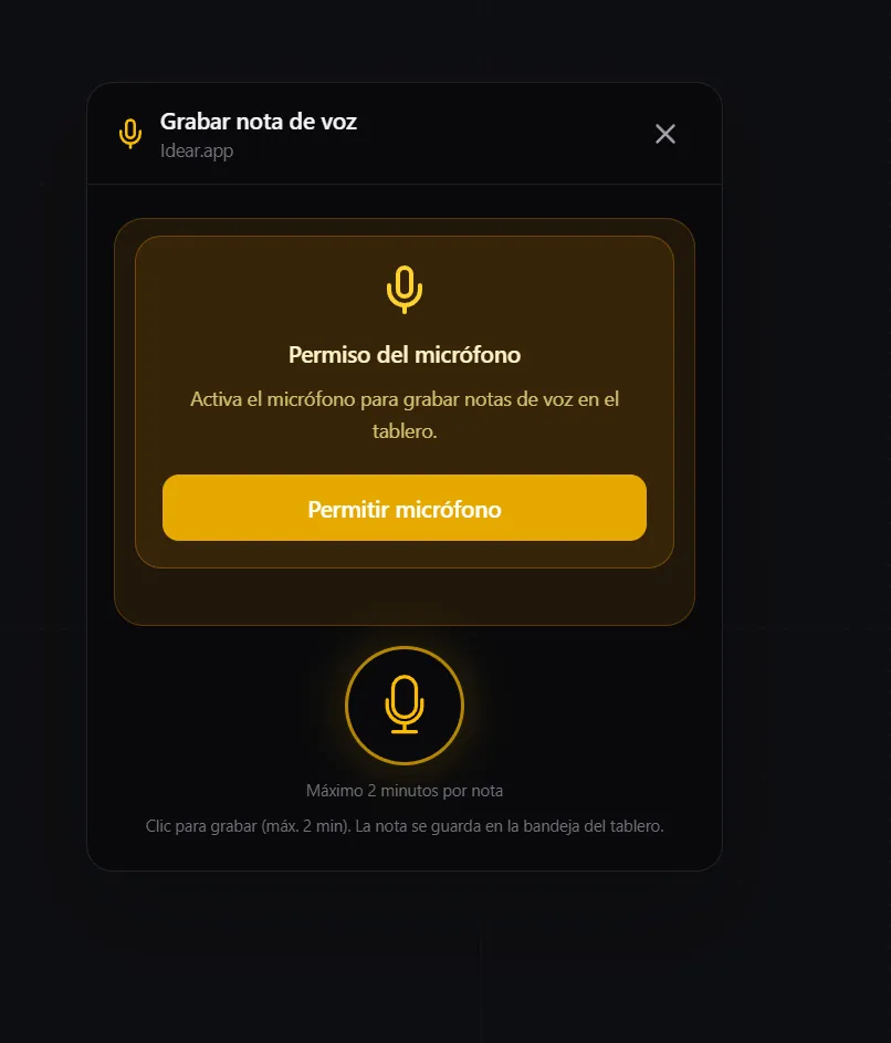 Team voice notes — step 2